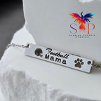 Sports Mama Personalized Bar Necklace