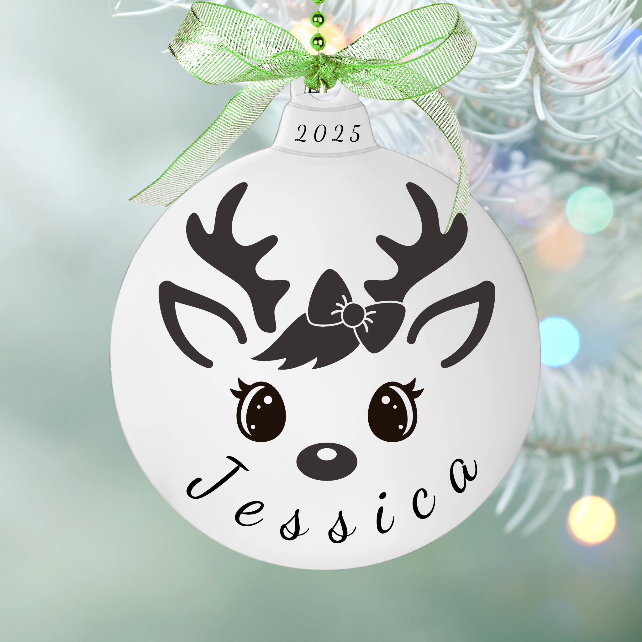 Reindeer Name Ornament