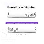 Stars Cutout Bar Necklace - Personalized