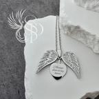 Wings of Remembrance - Memorial Necklace - Personalized